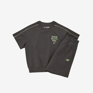 뉴발란스키즈트레이닝세트 PQC NK9YF2501U-60 일러스트 미니쭈리 반팔 셋업