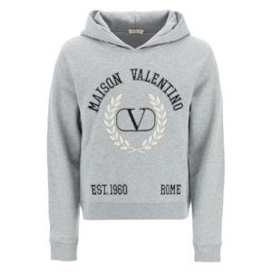 Valentino VLogo 디테일 긴팔 후드티 1V3MF22U8MG 0F3 TP943938101