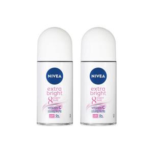 [니베아]니베아 엑스트라 브라이트 롤온 데오드란트 50ml x2개