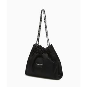 [JILLSTUART ACC][25SS]JABA5E148BK [코코체인] 블랙 실버 장식 리사이클 나일론 체인숄더백 M