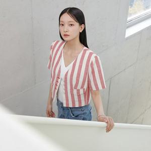 [에고이스트]포켓 브이넥 포인트 배색 자켓 (ER2WJ560)
