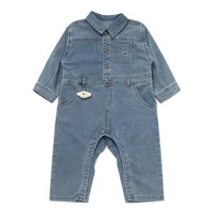 [블루독베이비8] 블루독 데님 점프슈트 (45A1442001) (BLUEDOG BABY 유아 출산 백일 선물 도트 강아지 내복