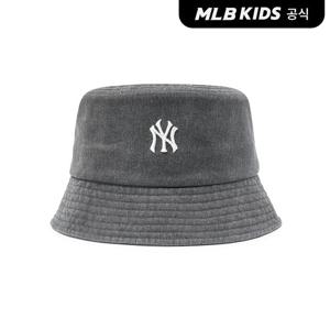 [MLB키즈 공식] 25N 스톤 워싱 버킷햇 NY (D.Charcoal Grey) 7AHTB045N-50CGD