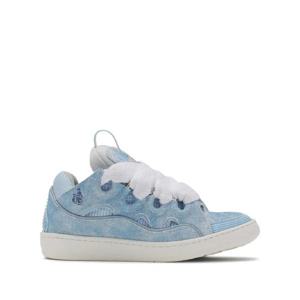 25 FW 랑방 로고 디테일 데님 패널 스니커즈 FUSKLK09USJEP25 TP442127607