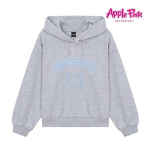 [애플핑크]아치형 레터링 후드 티셔츠 (APK8T504GSG)