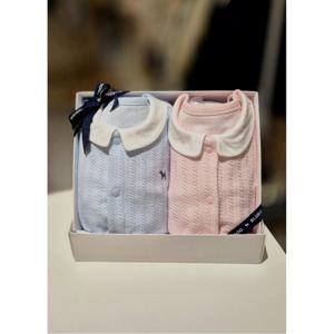 블루독베이비 10 25FW가을신상(BL)(PK)니트카라우주복2종세트 (45A700411924)