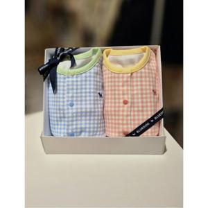 블루독베이비 10 25FW가을신상(BL)(OR)체크도기내의2종세트 (045A700542021)