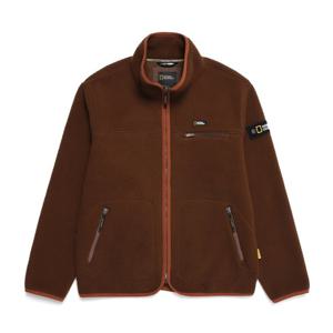 내셔널지오그래픽 N224UFJ940 코버스 하이넥 플리스 집업 BROWN