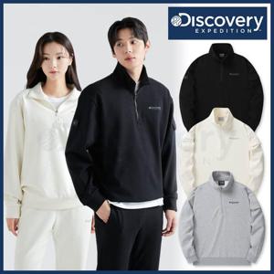 디스커버리 24SS 봄 이월/할인 남성/여성/공용 카고포켓 트레이닝 반집업 맨투맨/면추리닝/오버핏 DXTR2A041