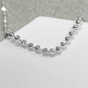 메종드쉬 925 실버 은 목걸이 커팅 볼 체인 M-APN001