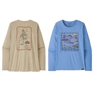 [파타고니아코리아] 우먼즈 롱-슬리브드 캐필린 쿨 데일리 티 - 랜즈 45165Q5