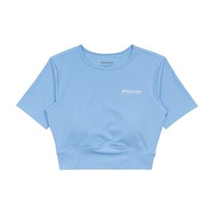 디스커버리 여성 반팔 크롭 골지 워터탑 DWSW94043BLN