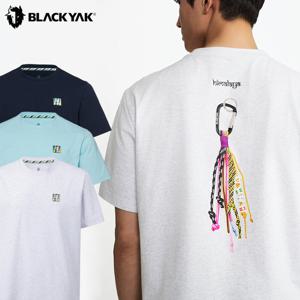 블랙야크 여름 등산티 남녀공용 히말라야 공용 포인트 그래픽 반팔티 1BYRTMU912
