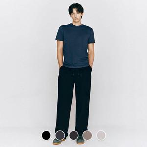 지오다노 115528 남자 여름 레이온텐셀 스트링 풀 밴딩 이지 와이드 팬츠 01115528