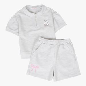 [로엠걸즈(아동)]반집업데일리티셔츠반바지상하세트RGSM2538C