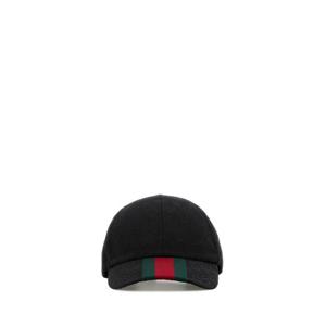 GUCCI 블랙 GG 슈프림 패브릭 야구 모자 7890164HBCP 1066
