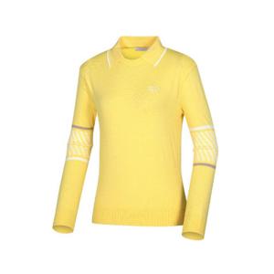 와이드앵글골프긴팔티 KQJ WWP24K74Y4 CO 와글이 탈착폴로 맨투맨 풀오버 / Yellow