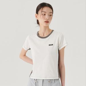[휠라]수피마 사이드배색 반팔티 (FS2RSG2171F_OWH)