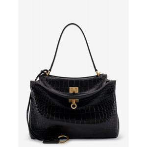 [BALENCIAGA] 라프리마 여성 숄더 가방 Rodeo 레더 백 위드 크로커 이펙트 789779 2AA5L1000 블랙 /12