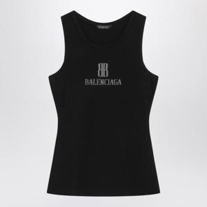 발렌시아가 민소매 티셔츠 835500T5231 Black