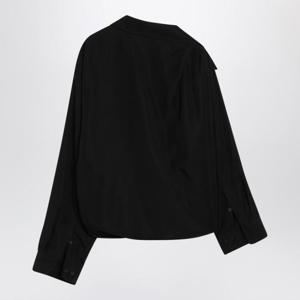 발렌시아가 긴팔 티셔츠 839287TRO37 Black
