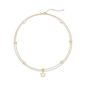 토리버치 Kira flower embellished layered necklace 10455171006728 TP720762616