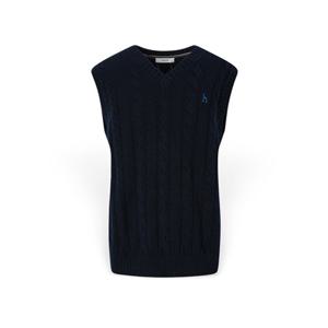 [헤지스] 남성 케이블패턴 니트 베스트 HZSW5D361N3