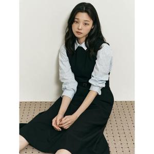 [빈폴레이디스] 벨티드 슬리브리스 원피스 블랙 (BF5871N035)