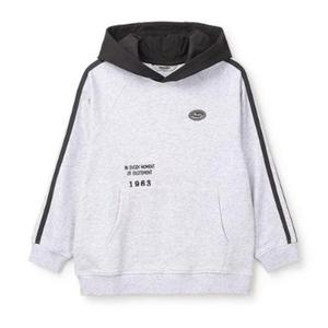 레노마키즈 R2431T110 주니어 남아 배색 라글란 후드 티셔츠