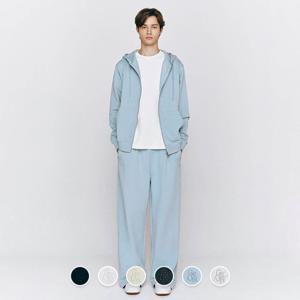 [지오다노]남자 와이드핏 로고 자수 밴딩 트레이닝 테리 팬츠 6컬러 115554