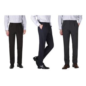 [리빌모아]남자 겨울 원턱 기모 사방스판 정장바지 LV-SPK-5401