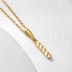 [비앤비골드] 14K 골드 컷팅 스틱 펜던트 JAP41864
