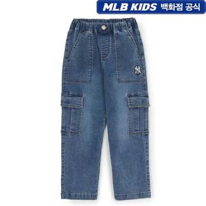 MLB키즈 스트릿 져지 데님 카고 팬츠 뉴욕양키스 7ADPB0154