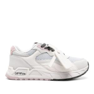 오프화이트 가죽 메쉬 로고 레이스업 청키 스니커즈 OWIA285S24