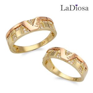 라디오사 18K 커플링 LK18NG-1874RO 남녀한쌍세트