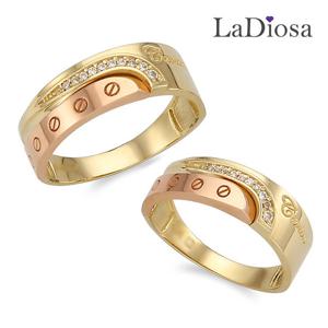 라디오사 18K 커플링 LK18NG-1955RO 남녀한쌍세트