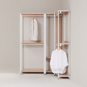 아이언 드레스룸 2200 코너 세트 2단행거형