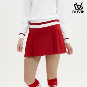듀빅 여성 스판 H라인 언발란스 큐롯 DD3WCU451RD