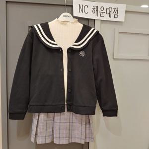 [오후]50~~ 면 가디건~~사랑스럽고 단정한 세일러 가디건 OHCK23152