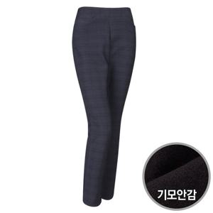 중년여성 국산 체크 스판 기모 밴딩슬랙스 ACE-WPT-1090-네이비