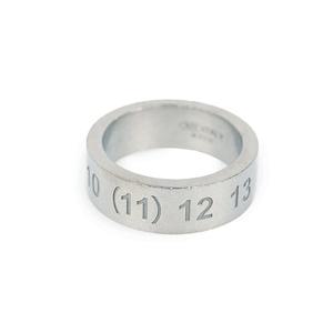 24SS 메종마르지엘라 넘버 로고 반지 실버 SI8UQ0003 SV0129 951