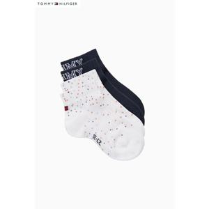 [타미힐피거칠드런] 도트 쿼터 양말 T42F1ACK120BT1