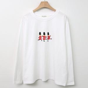샵앤) 여성 국산 라운드넥 병정 4컬러 긴팔 면 100 티셔츠 FJ-WSH-4290-아이보리