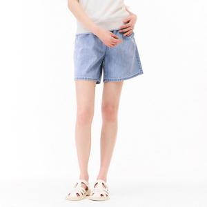 [체이스컬트]여성 올밴딩 4부 데님팬츠 ECRG2671E0D_ys_YS