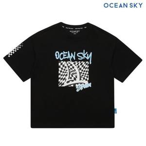 오션스카이 HC04 체커보드요트 그래픽 티셔츠 CCJB5829E03