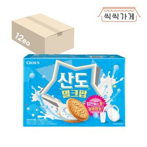 크라운산도 밀크팝 161g x 12ea 한박스