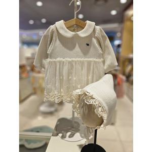 블루독베이비[hu] 25.FW IV)SOFT레이스바디수트 45A13-604-13 우주복 여아수트 보넷세트 외출슈트 선물