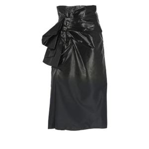 Maison Margiela 주름 디테일 코팅 미디 스커트 S60415S51ME0019 961 TP944176669