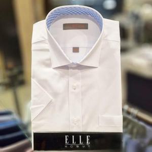 엘르옴므 E253R38531 화이트 기본핏반팔셔츠