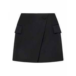 [BALMAIN] 라프리마 여성 니 Length 미디 비대칭 블랙 미니 스커트 EF0LA515WC09OPA /8